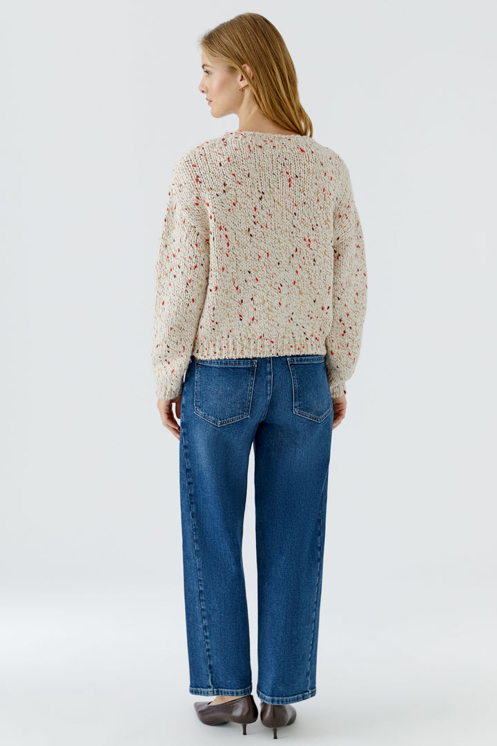 Oui White Yellow Jumper at Shirley Allum