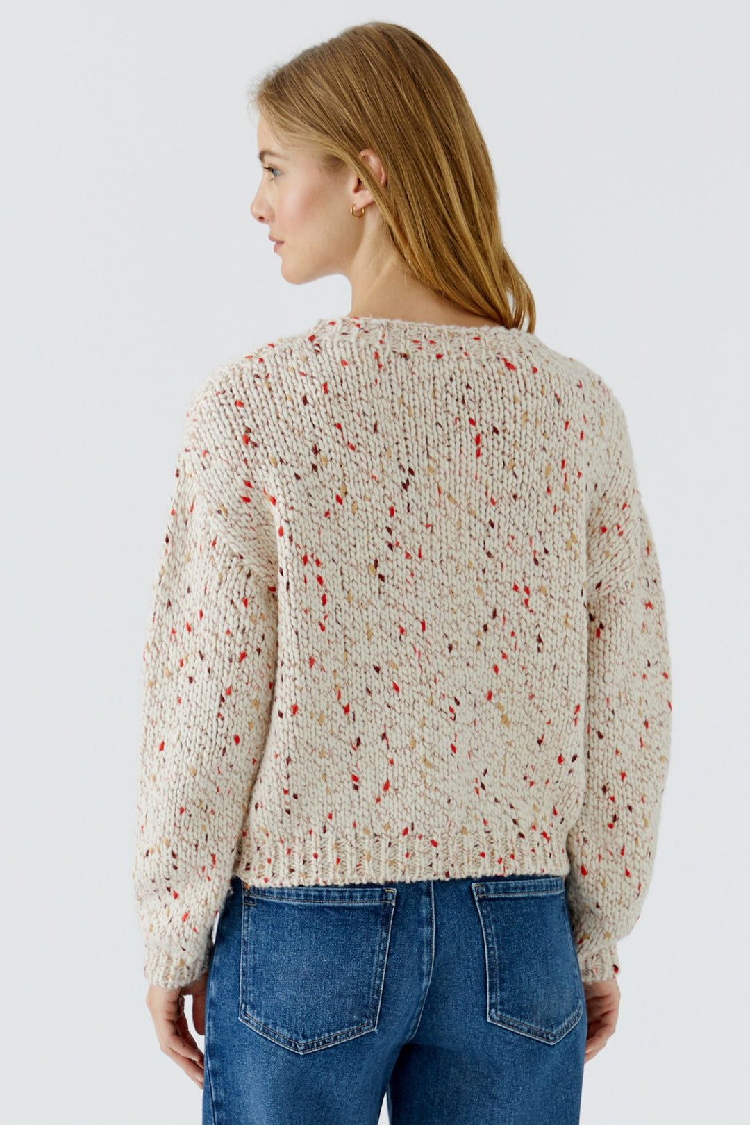 Oui White Yellow Jumper at Shirley Allum