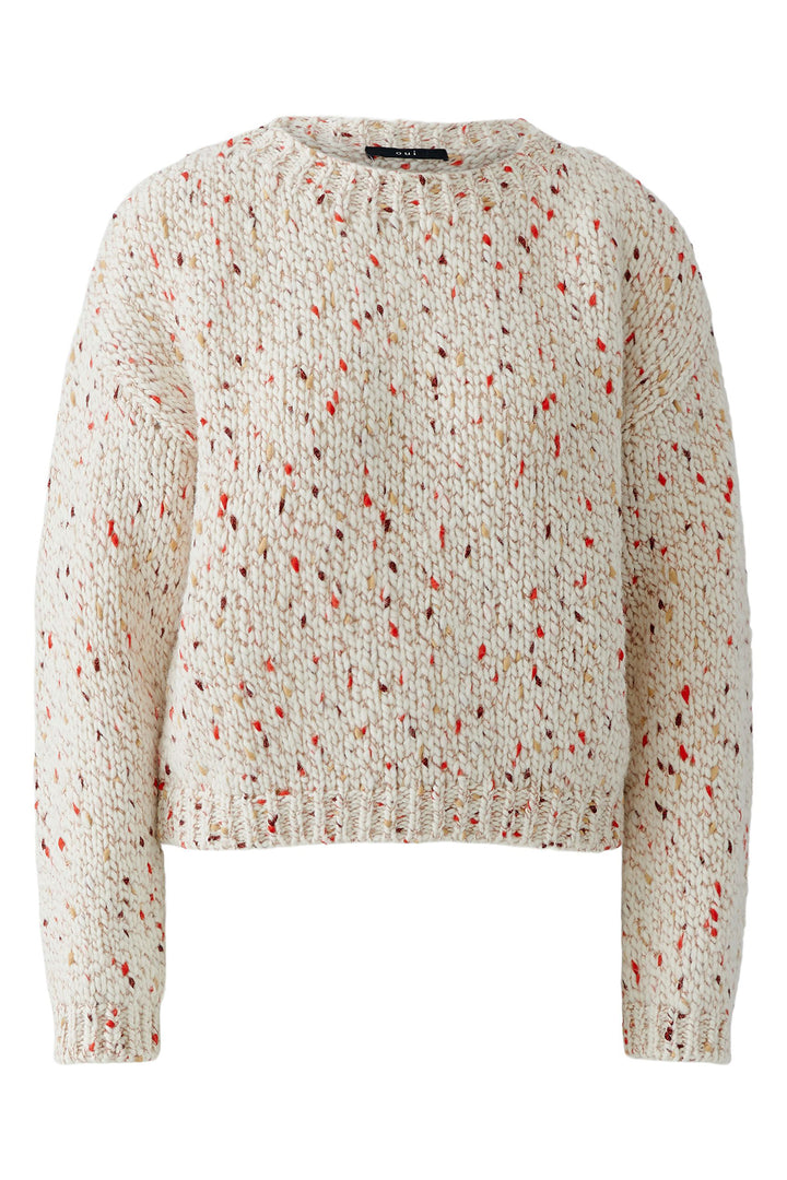 Oui White Yellow Jumper at Shirley Allum