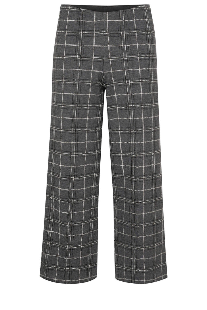 Part Two 30305656 IlisanPW 301671 Grey Check Cropped Trousers - Shirley Allum Boutique