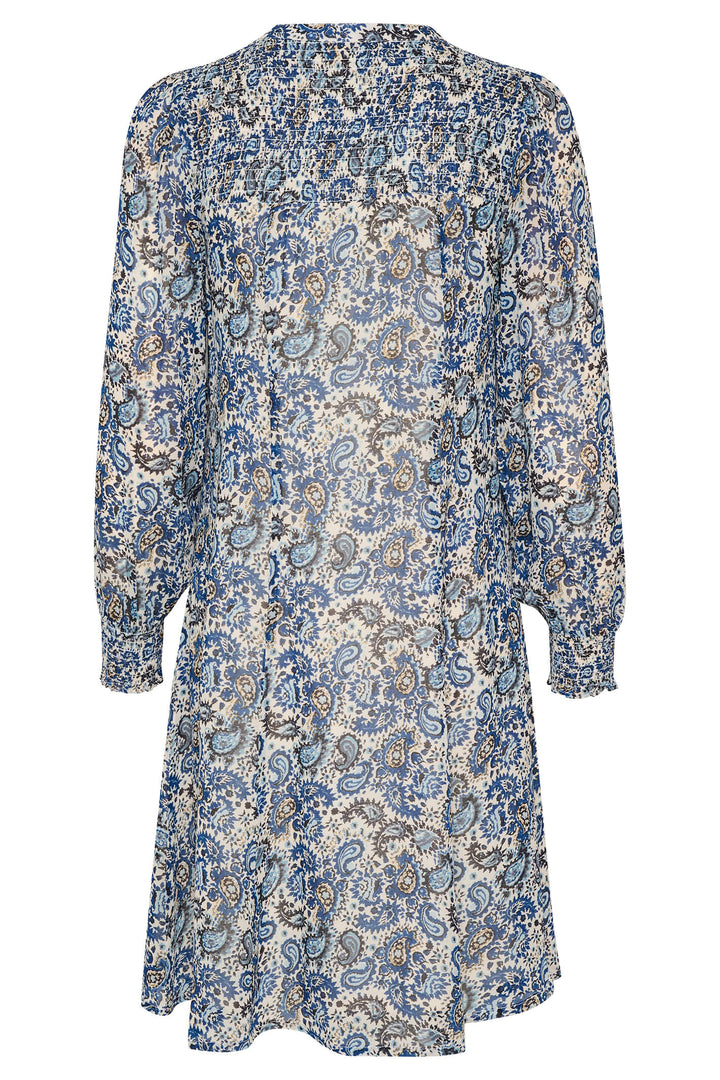 Part Two 30307178 RinettePW 302397 Blue Paisley Print Dress - Shirley Allum Boutique