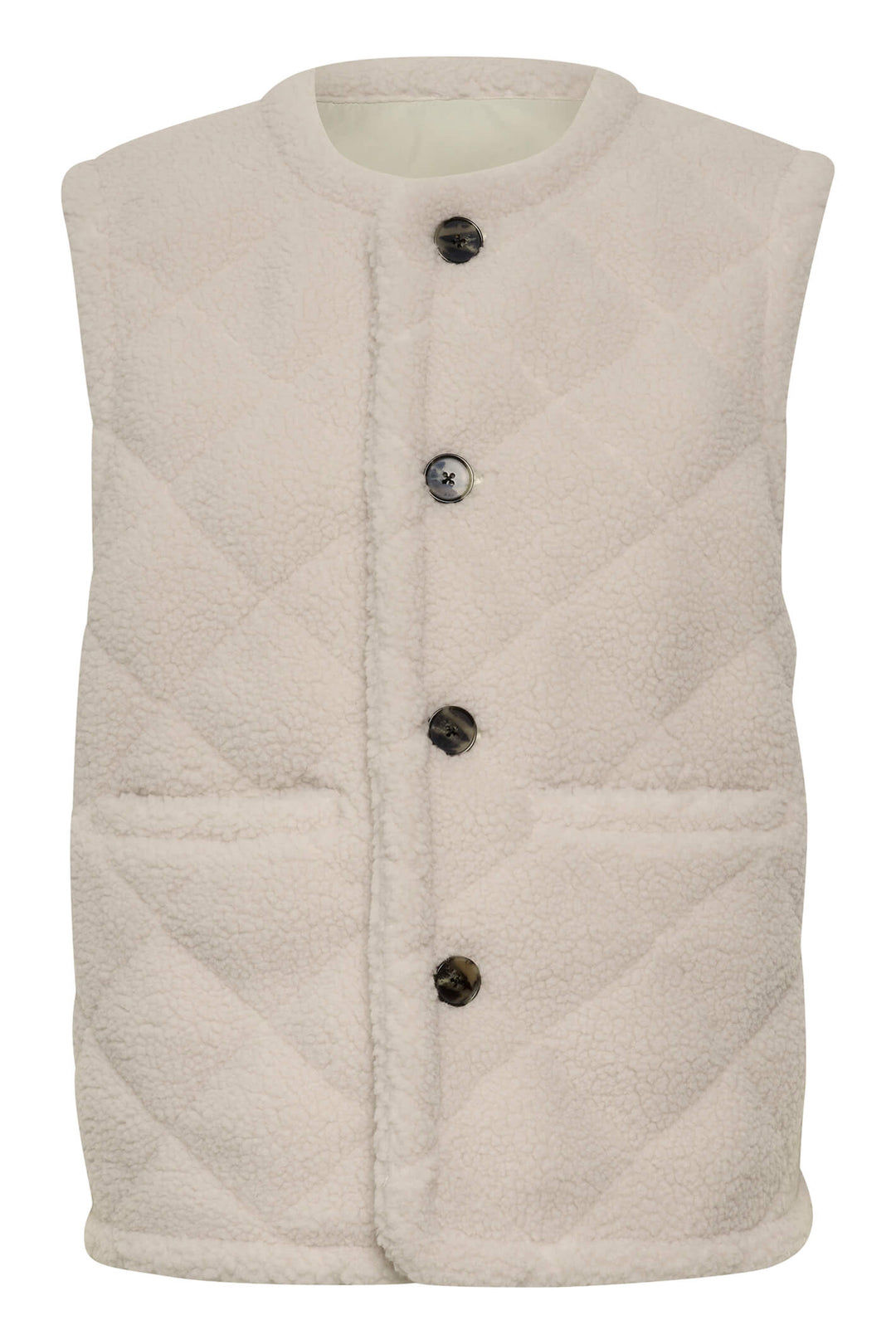 Part Two 30307781 CiggaPW 302292 Oatmeal Caper Cream Reversible Gilet - Shirley Allum Boutique