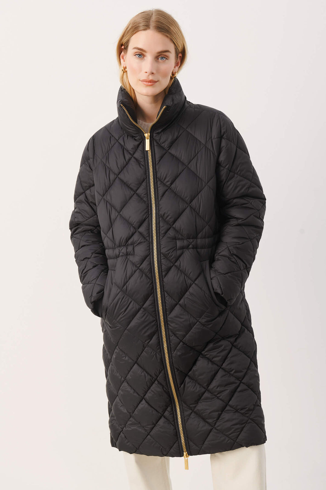 Part Two 30307800 CheaPW 194008 Black Diamond Quilt Coat - Shirley Allum Boutique