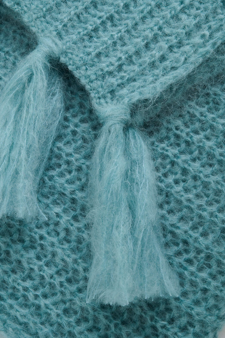 Part Two 30307812 CharinPW 175110 Trellis Blue Mohair Mix Scarf - Shirley Allum Boutique