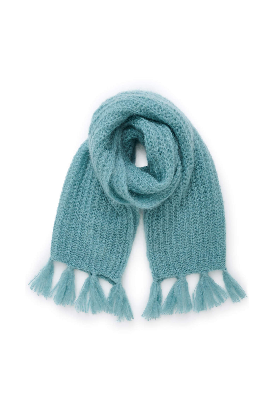 Part Two 30307812 CharinPW 175110 Trellis Blue Mohair Mix Scarf - Shirley Allum Boutique