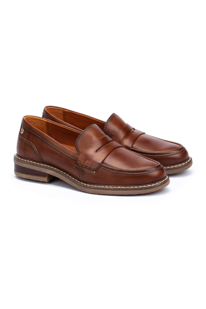 Pikolinos Aldaya W8J-3541 Tan Brown Women's Loafer Shoes - Shirley Allum Boutique