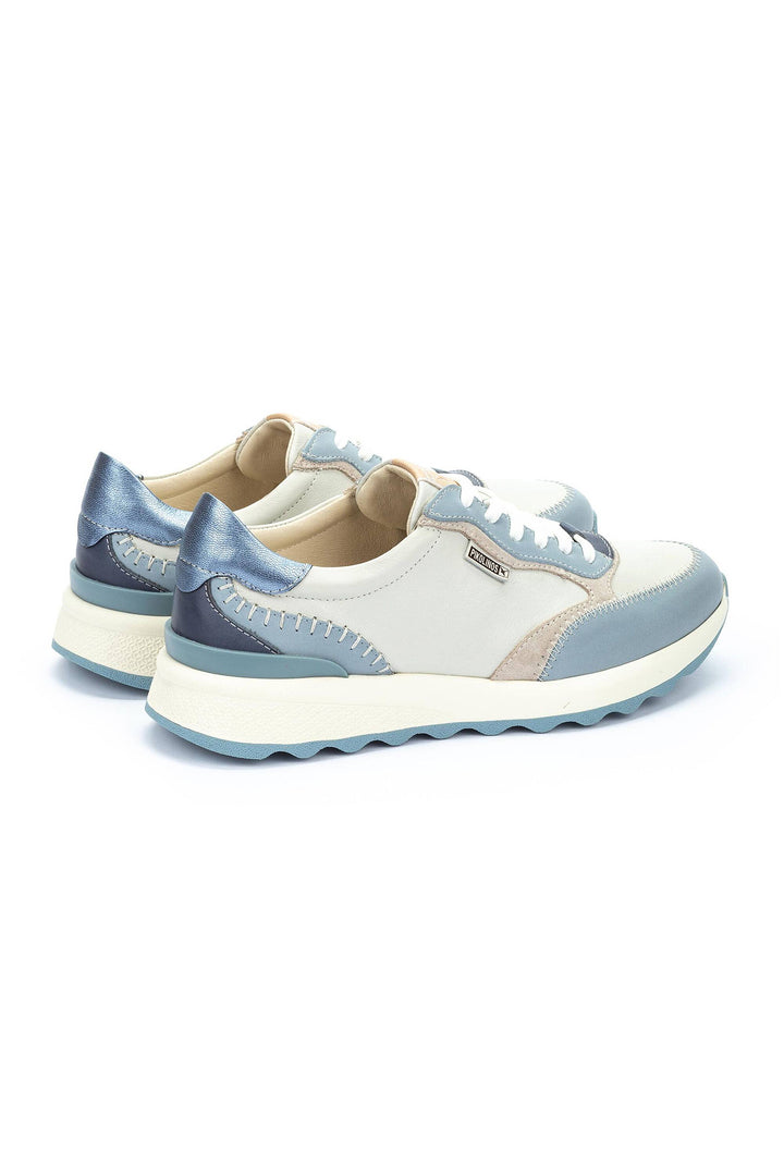 Pikolinos Arrecife Denim Blue Leather Trainers W1M-6625C4