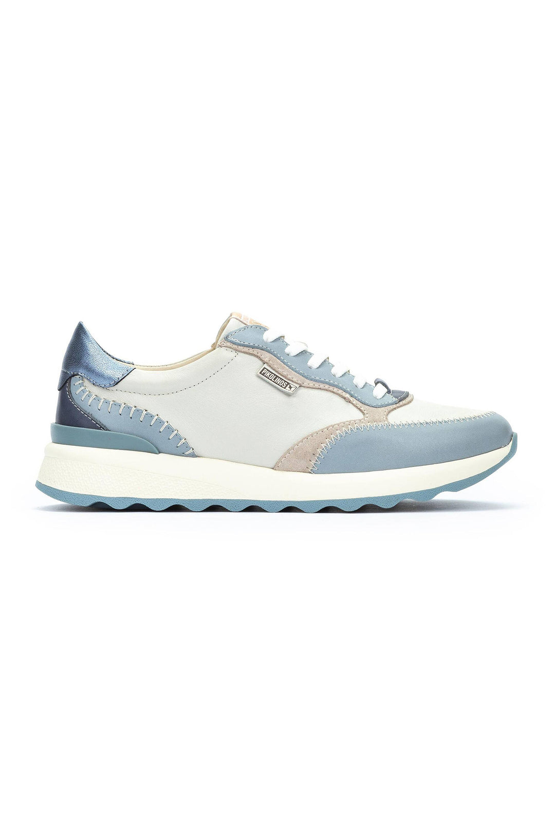 Pikolinos Arrecife Denim Blue Leather Trainers W1M-6625C4