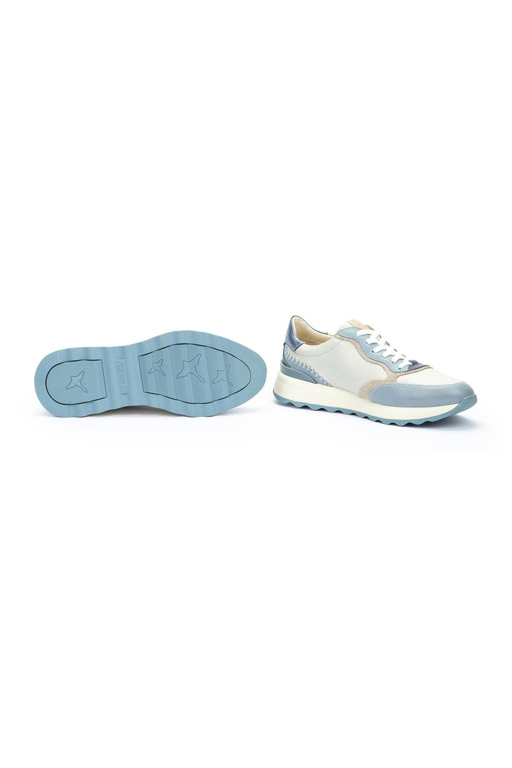 Pikolinos Arrecife Denim Blue Leather Trainers W1M-6625C4