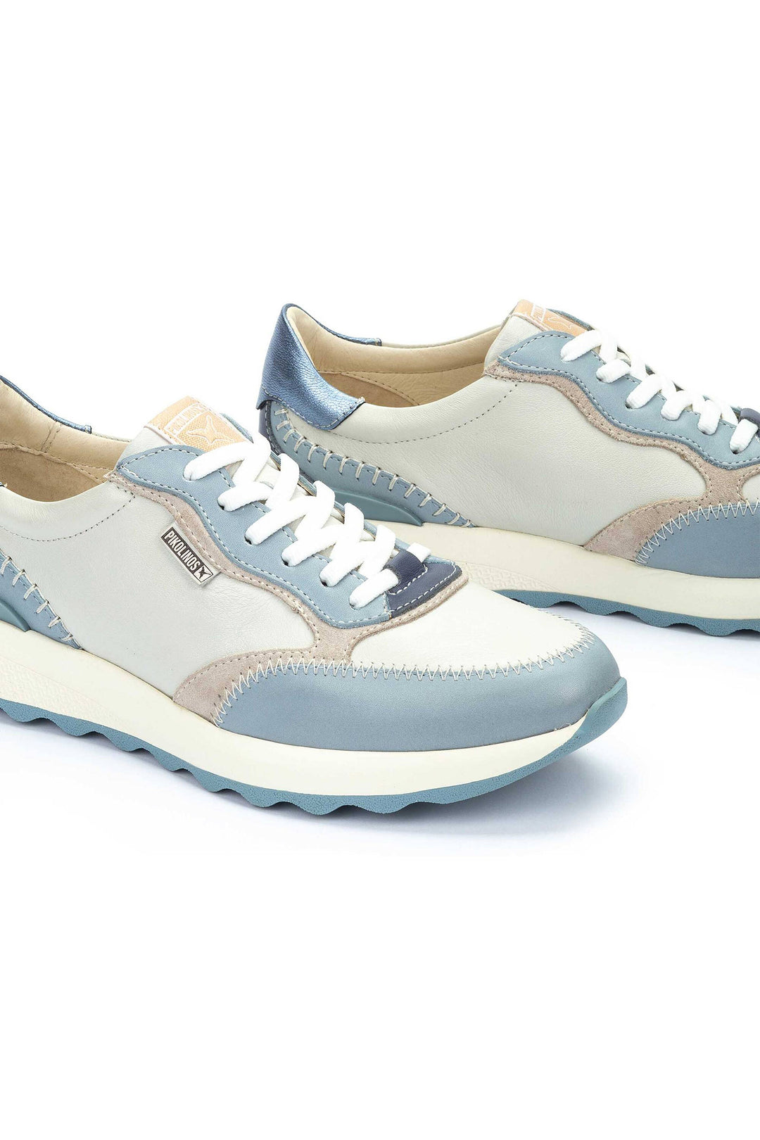 Pikolinos Arrecife Denim Blue Leather Trainers W1M-6625C4