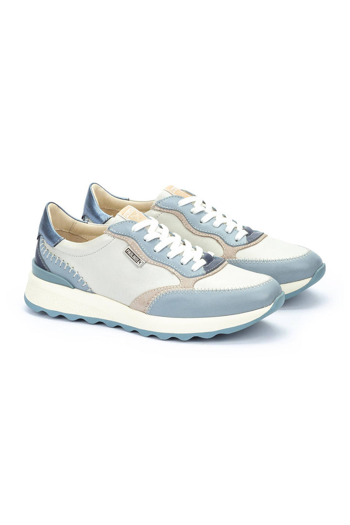 Pikolinos Arrecife Denim Blue Leather Trainers W1M-6625C4