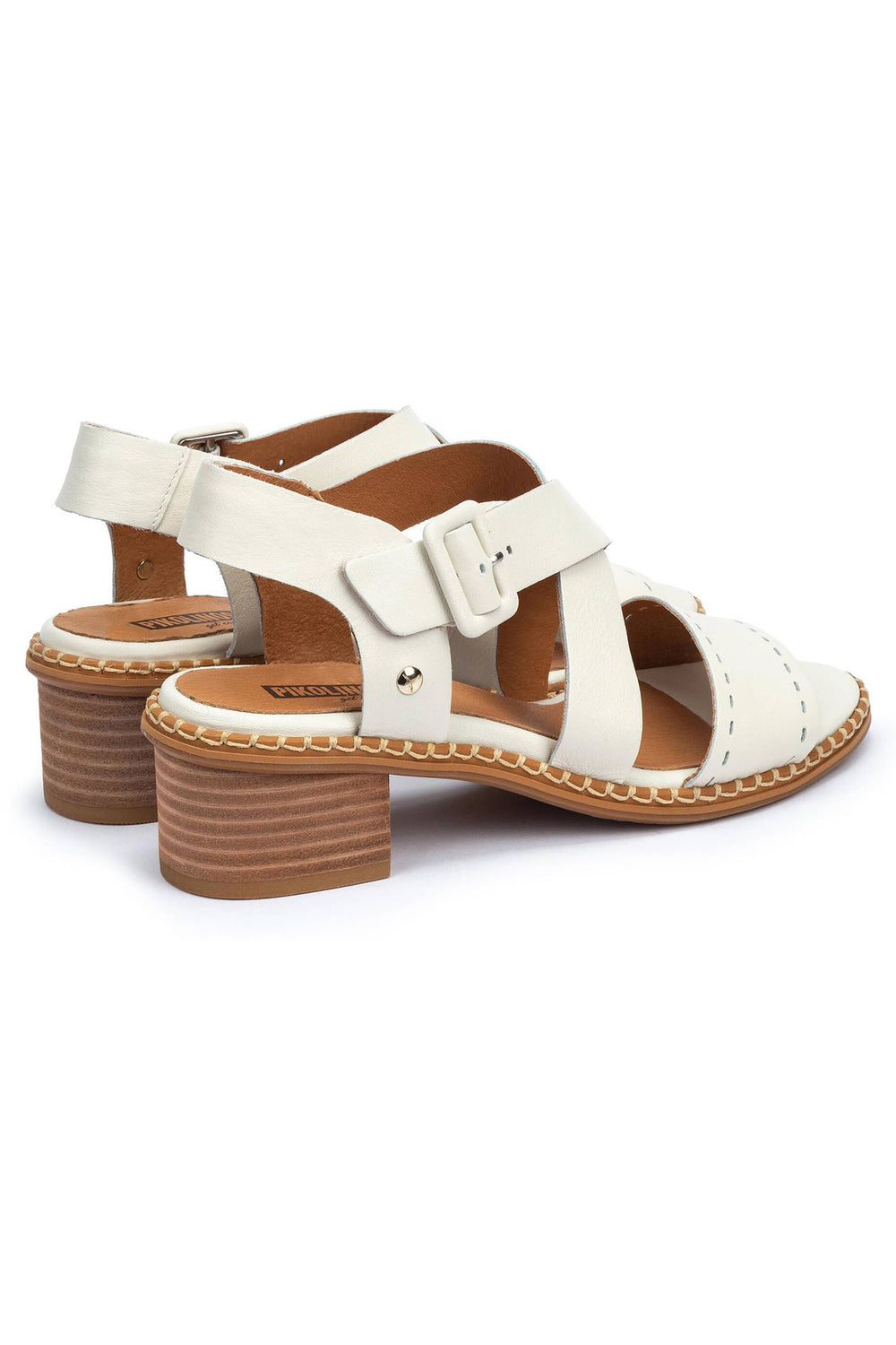 Pikolinos Blanes W3H-1892 Cream Leather Sandal - Shirley Allum Boutique