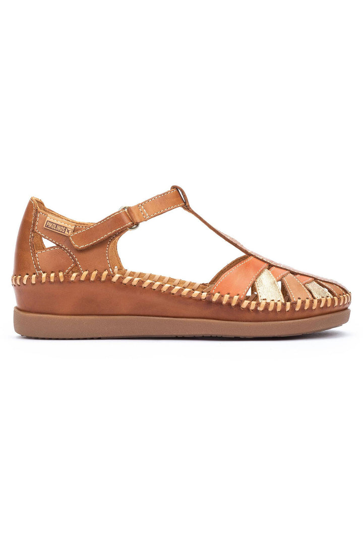 Pikolinos Cadaques W8K-0704C1 Brandy Brown Leather Sandal - Shirley Allum Boutique
