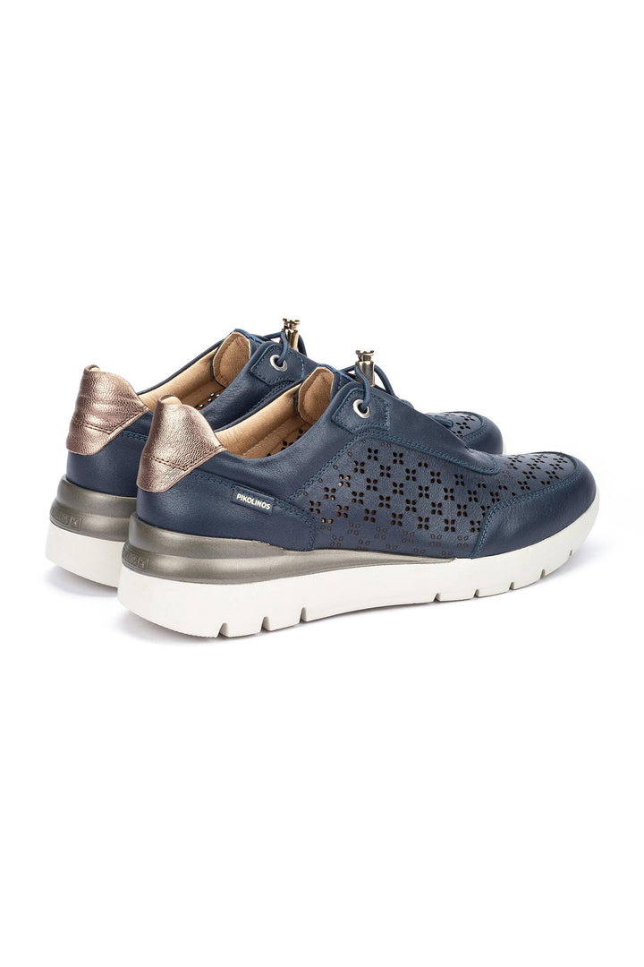 Pikolinos Cantabria Blue Leather Lace Trainer W4R-6707CPC1