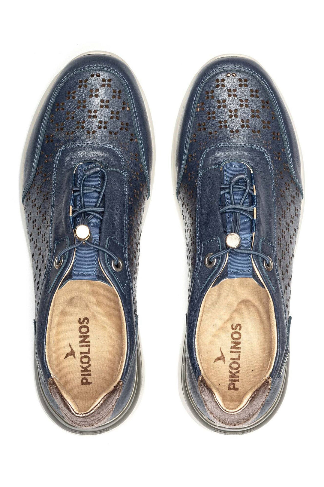 Pikolinos Cantabria Blue Leather Lace Trainer W4R-6707CPC1