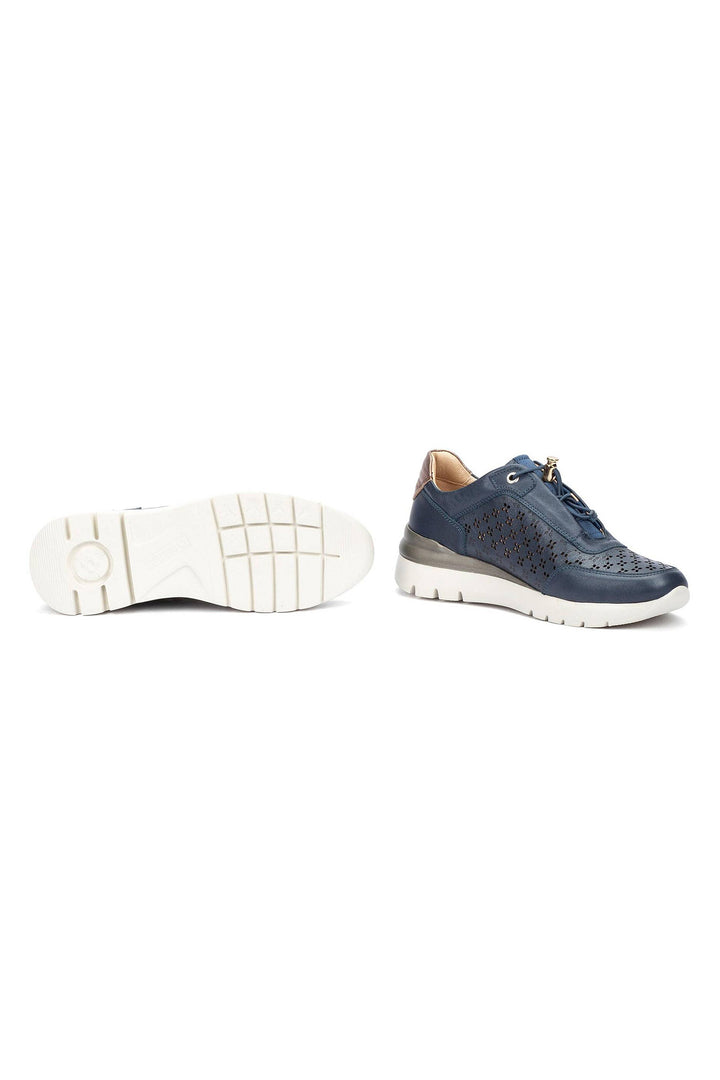 Pikolinos Cantabria Blue Leather Lace Trainer W4R-6707CPC1