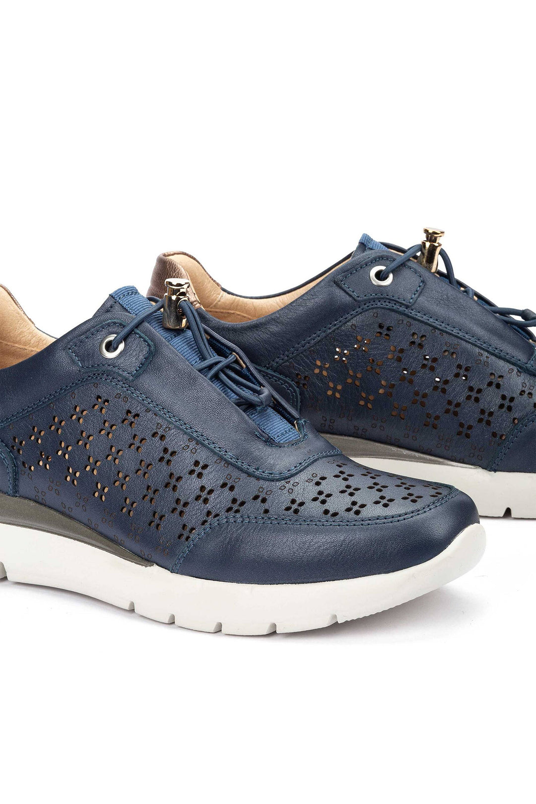 Pikolinos Cantabria Blue Leather Lace Trainer W4R-6707CPC1