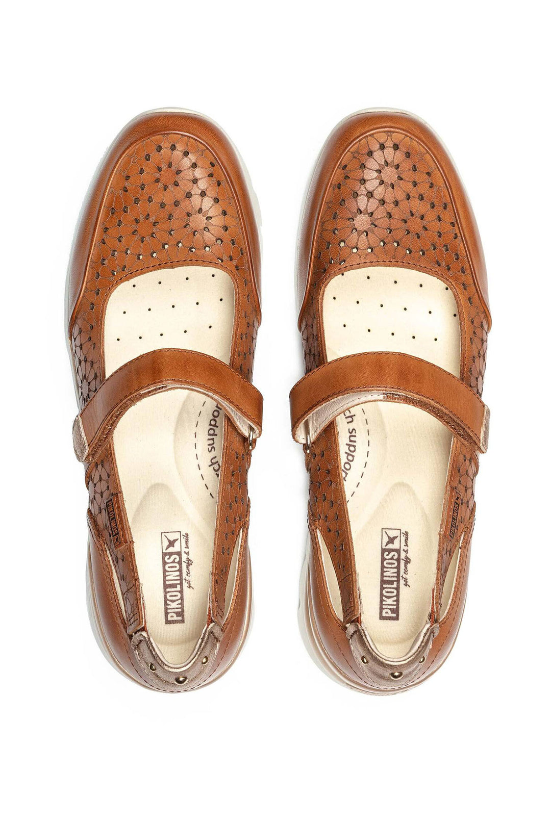 Pikolinos Cantabria W4R-6989C1 Brandy Brown Leather Shoe - Shirley Allum Boutique