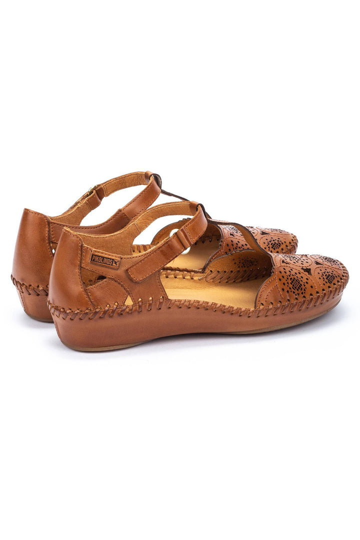 Pikolinos P.Vallarta 655-0734 Brandy Brown Leather Sandal - Shirley Allum Boutique
