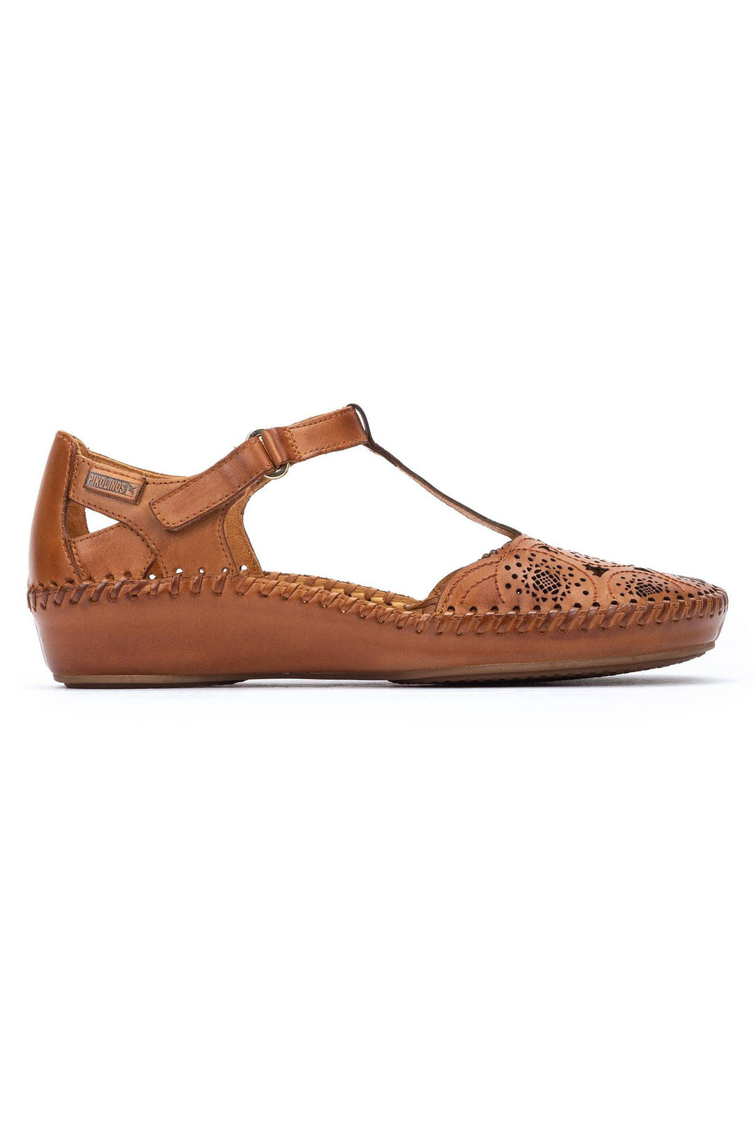 Pikolinos P.Vallarta 655-0734 Brandy Brown Leather Sandal - Shirley Allum Boutique