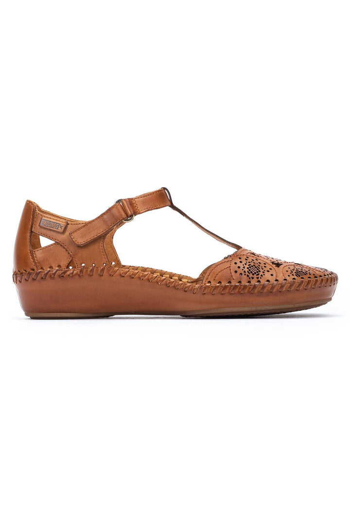 Pikolinos P.Vallarta 655-0734 Brandy Brown Leather Sandal - Shirley Allum Boutique