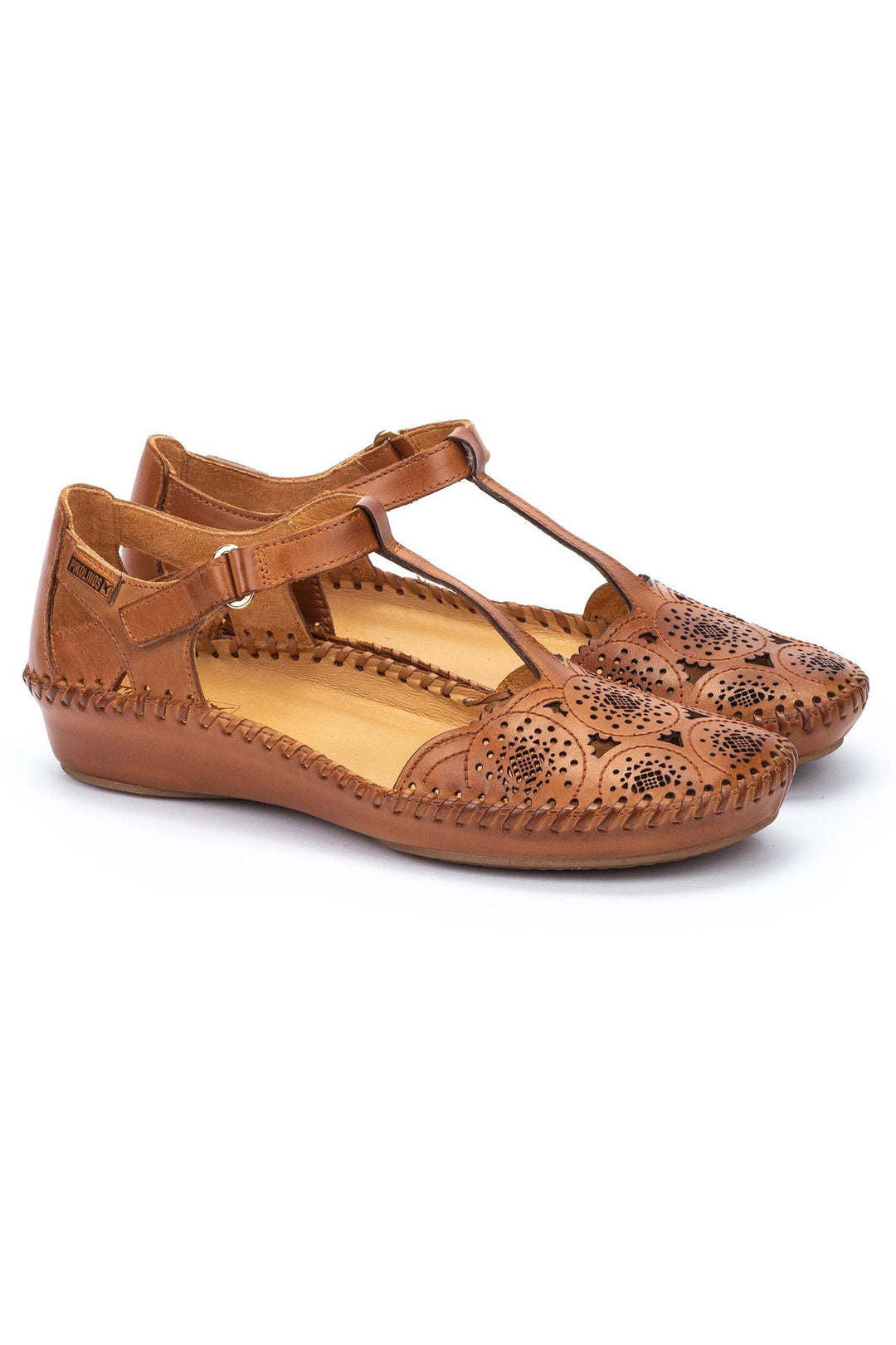 Pikolinos P.Vallarta 655-0734 Brandy Brown Leather Sandal - Shirley Allum Boutique