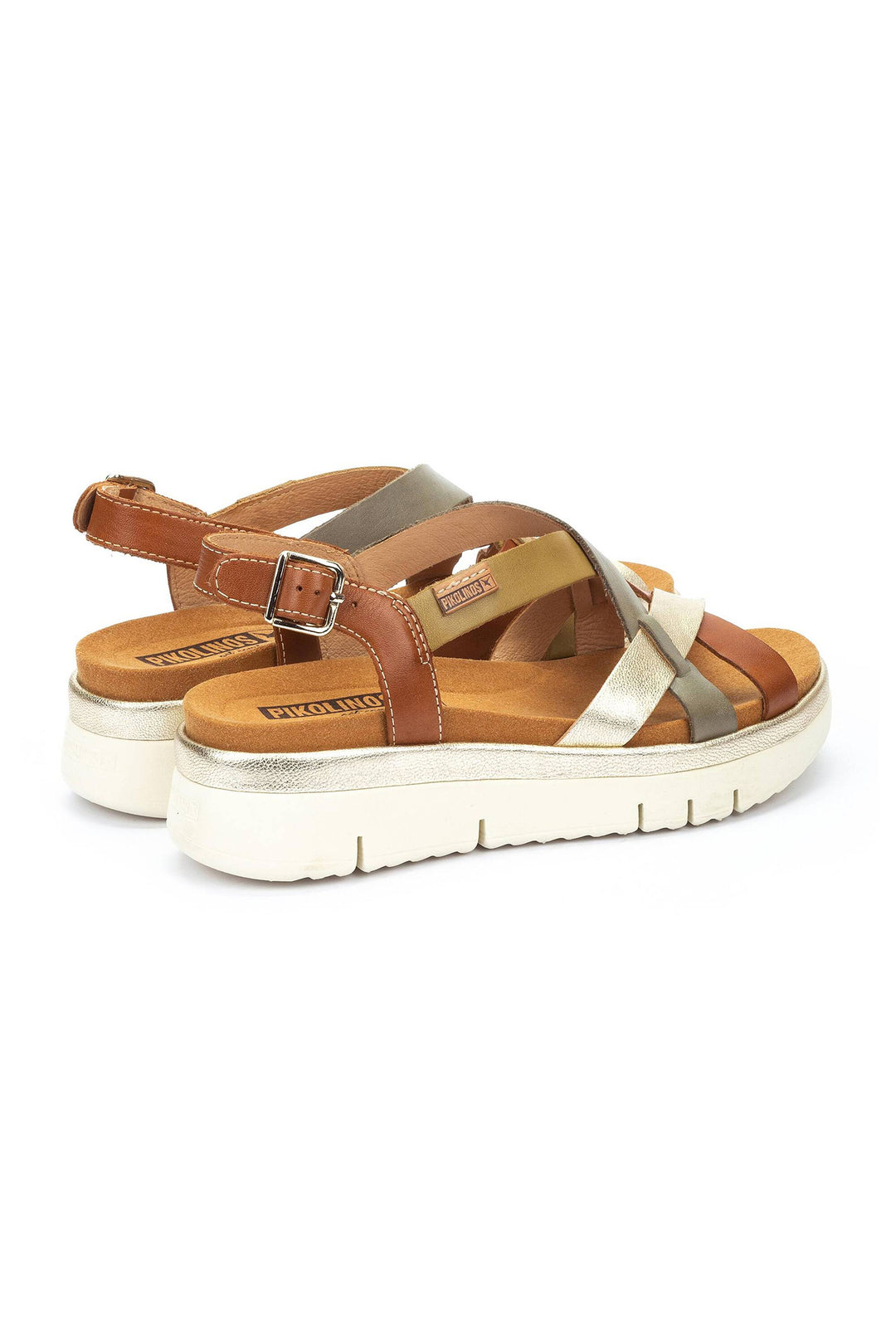 Pikolinos Palma Brandy Brown Leather Sandals W4N-0650C1