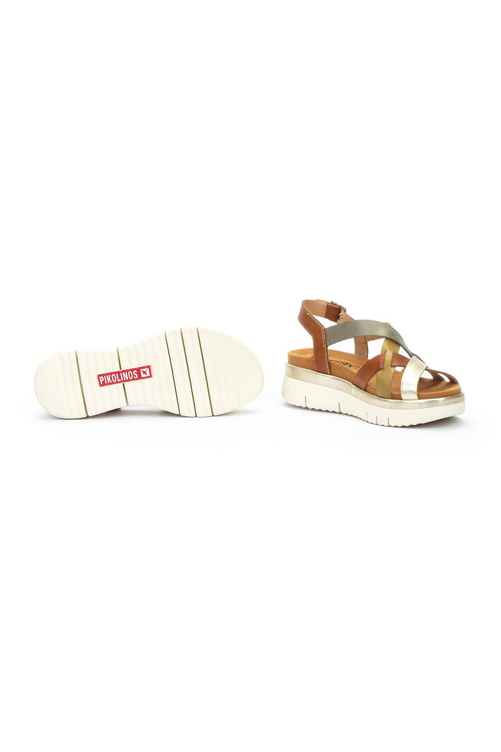 Pikolinos Palma Brandy Brown Leather Sandals W4N-0650C1