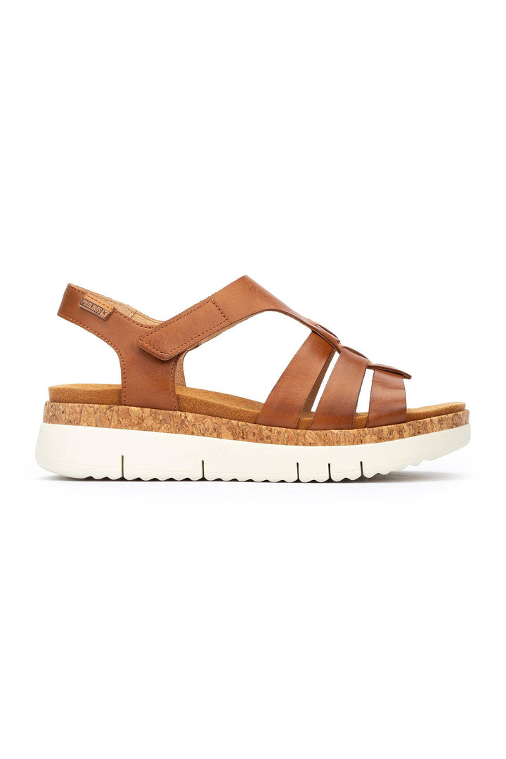 Pikolinos Palma Brandy Brown Velcro Sandals W4N-0754