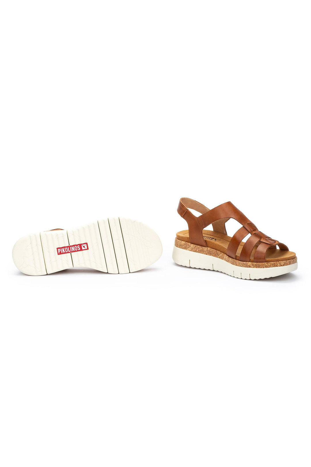 Pikolinos Palma Brandy Brown Velcro Sandals W4N-0754
