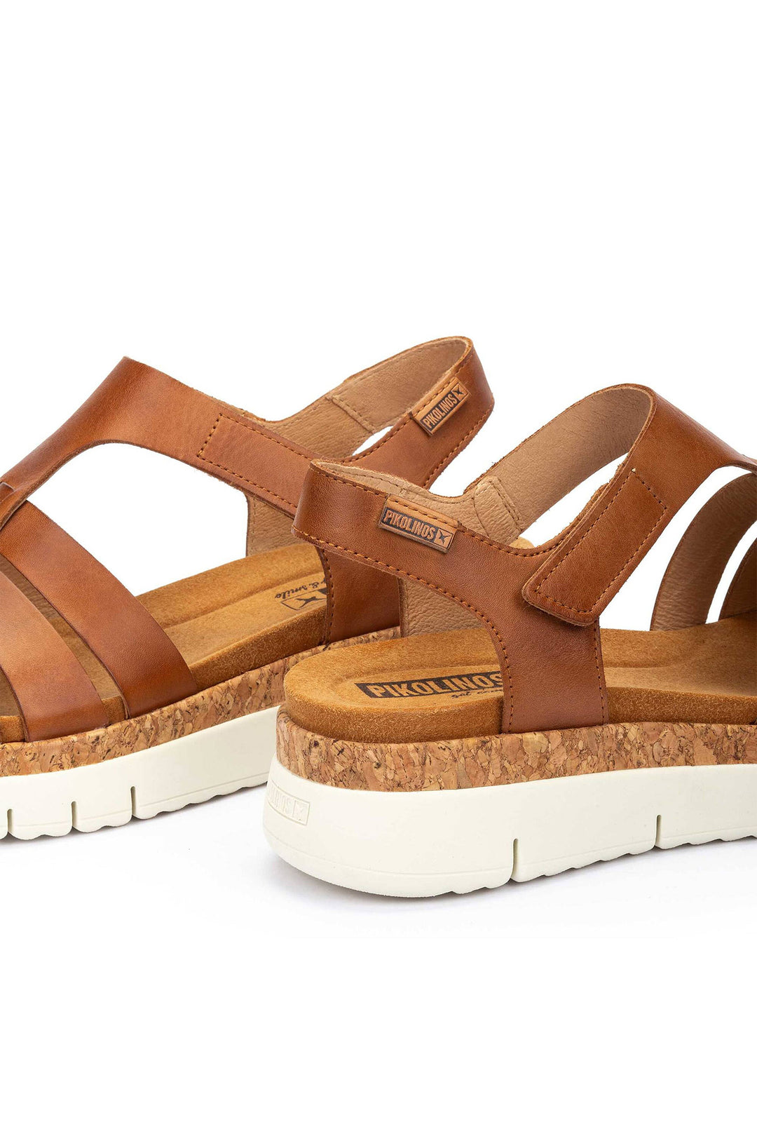 Pikolinos Palma Brandy Brown Velcro Sandals W4N-0754