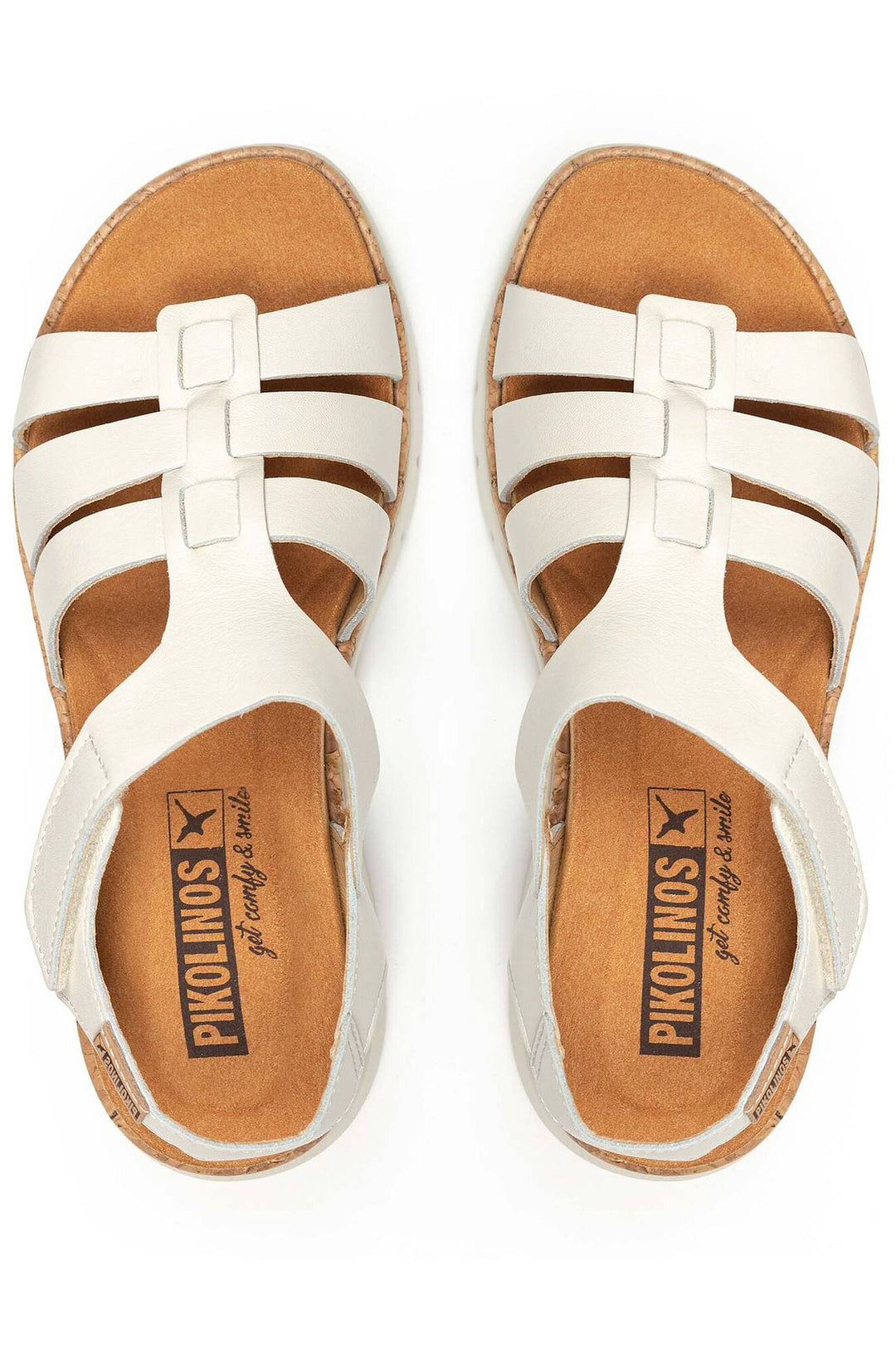 Pikolinos Palma Cream Velcro Sandals W4N-0754