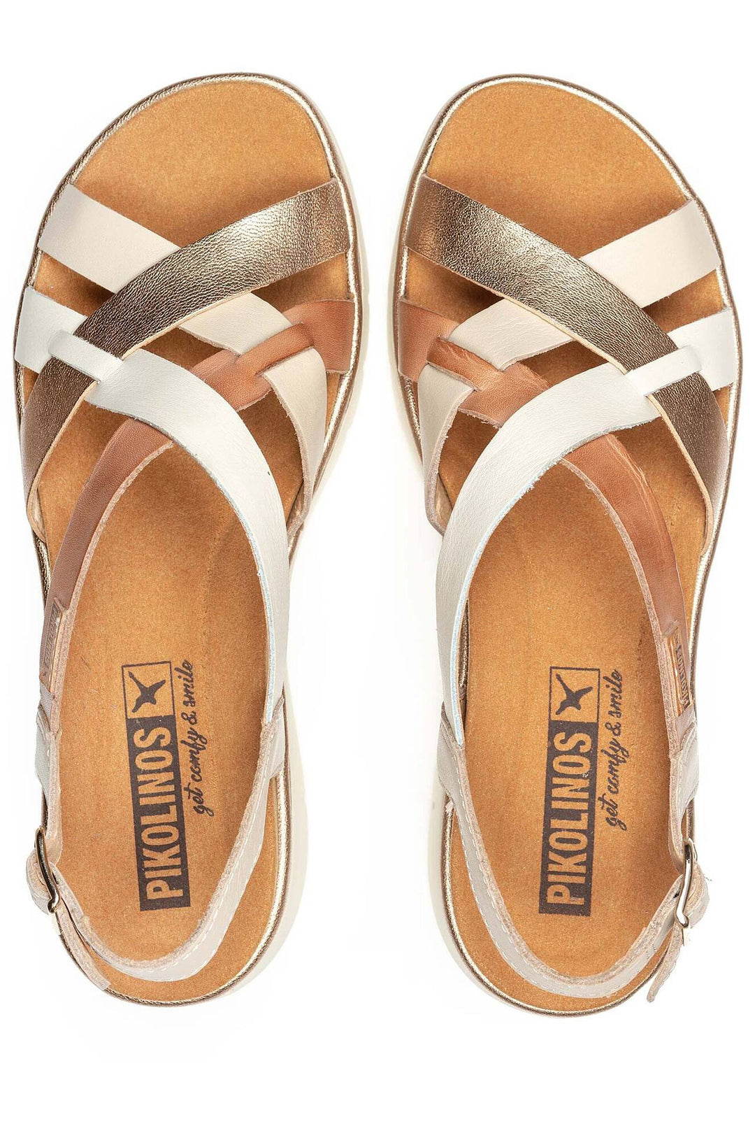Pikolinos Palma Beige Leather Sandal W4N-0650C1