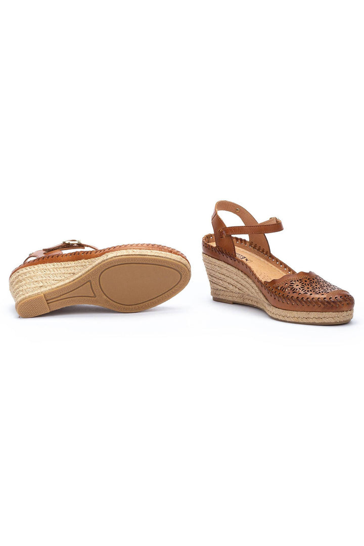 Pikolinos Vila W9Y-1508 Brandy Brown Leather Sandal - Shirley Allum Boutique