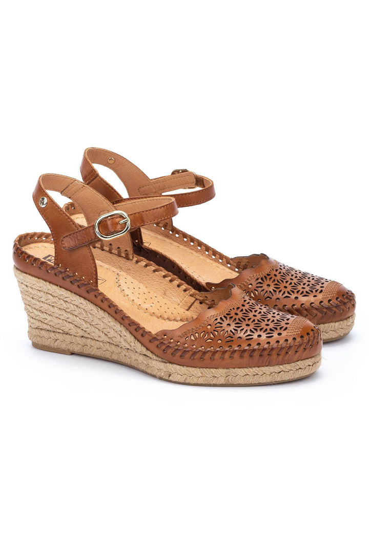 Pikolinos Vila W9Y-1508 Brandy Brown Leather Sandal - Shirley Allum Boutique