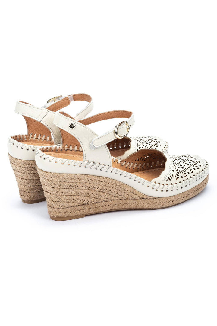 Pikolinos Vila W9Y-1508 Cream Leather Sandal - Shirley Allum Boutique