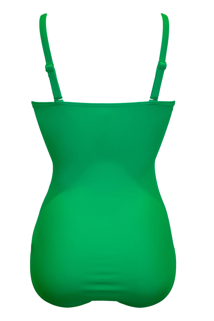 Pour Moi 15209 Bright Green Santa Monica Strapless Tummy Control Swimsuit