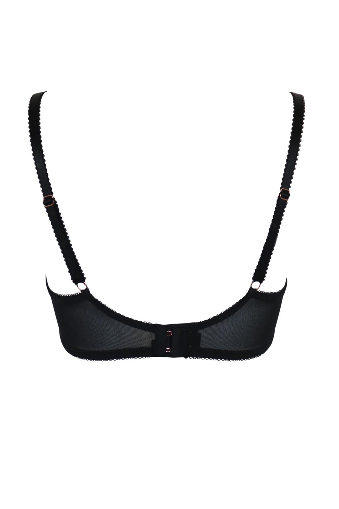 Black bra on a white background