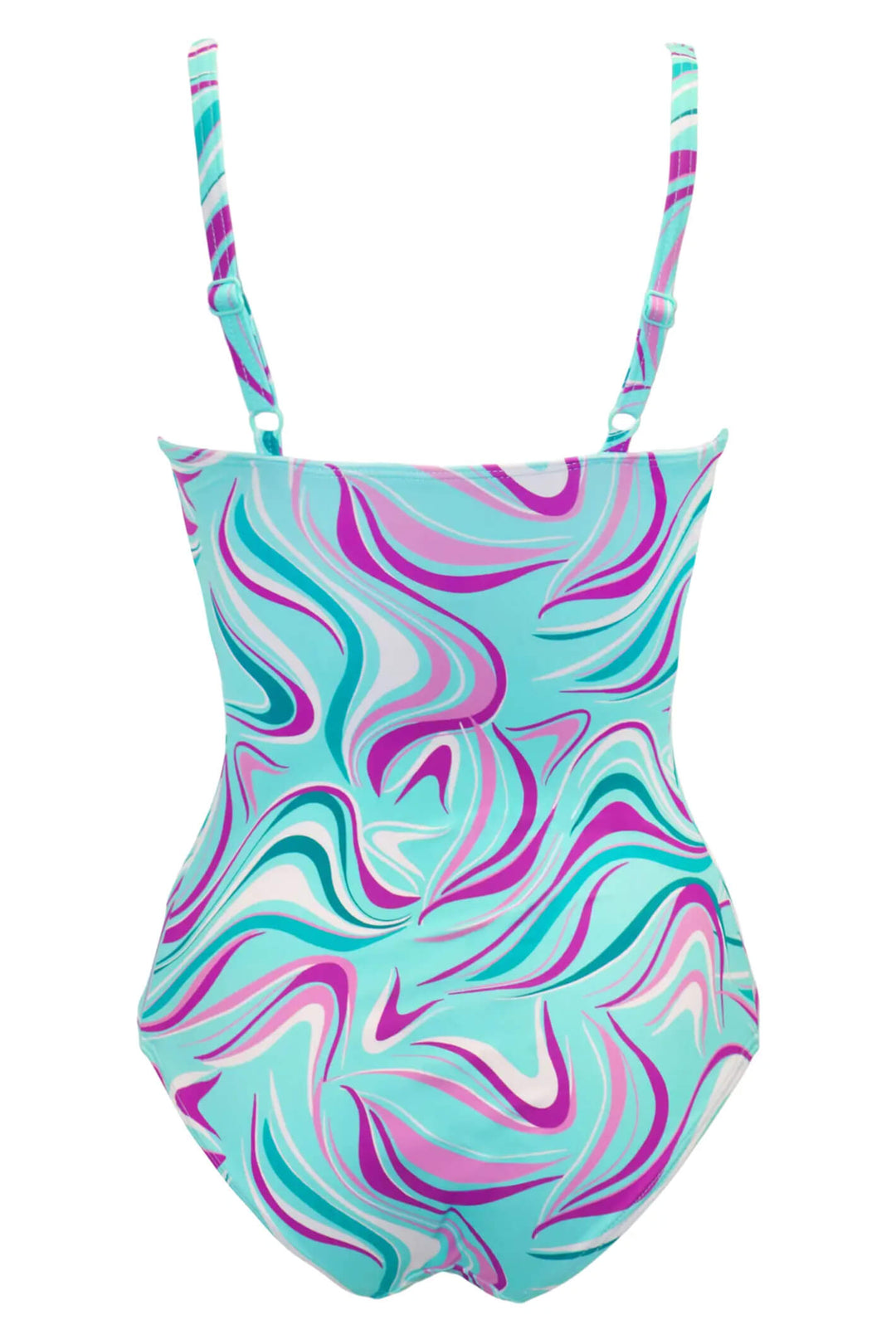 Pour Moi PM 25614 Carnival V Neck Aquaburst Control Swimsuit - Shirley Allum Boutique