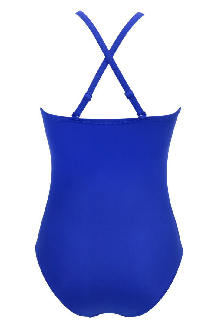 Pour Moi Swimsuit Beach Bound Ultramarine Blue High Neck 11107R 419 - Shirley Allum Boutique