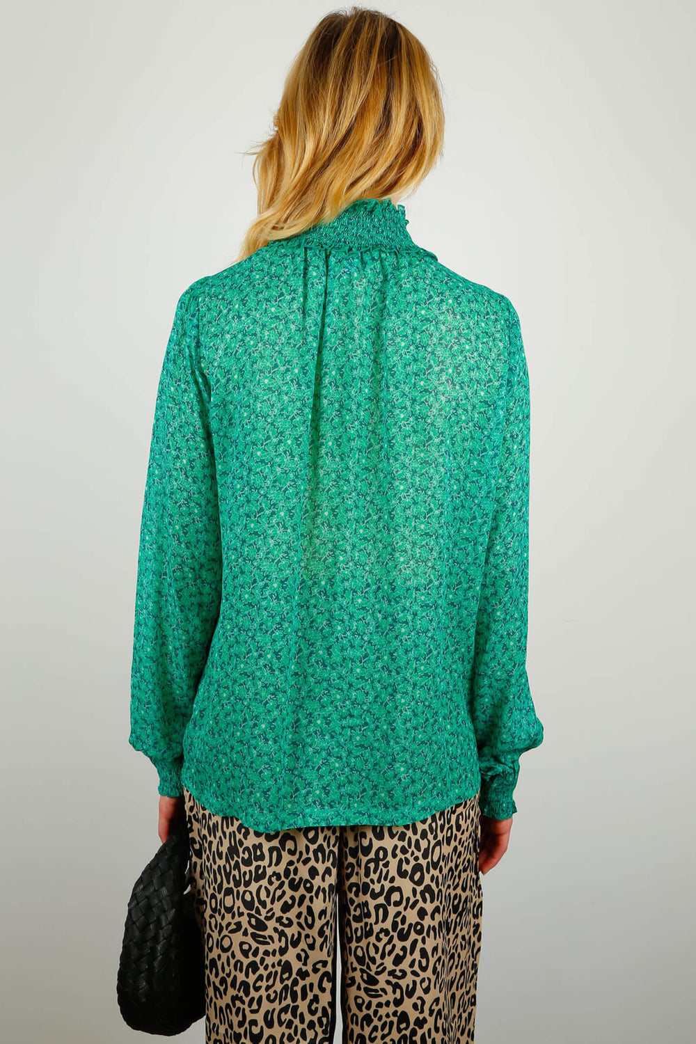 Primrose Park Tracy Ditsy 05 Green Top - Shirley Allum Boutique