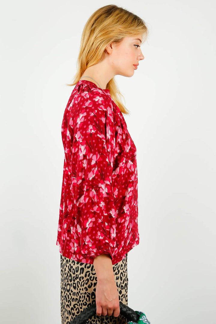 Primrose Park Zion Pink Carnation Print 01 Top - Shirley Allum Boutique