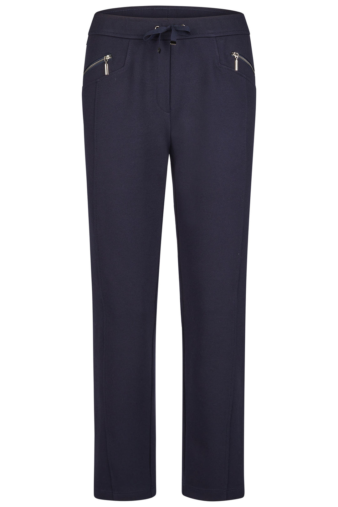Rabe 52-111454 2390 Navy Drawstring Waist Trousers - Shirley Allum Boutique