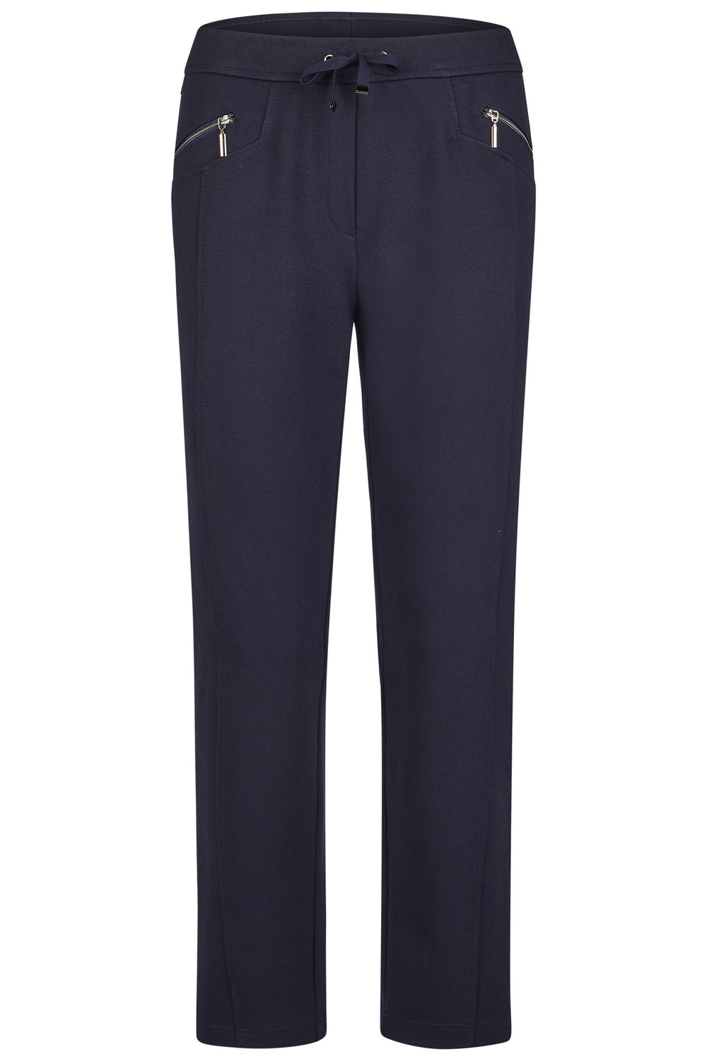Rabe 52-111454 2390 Navy Drawstring Waist Trousers - Shirley Allum Boutique