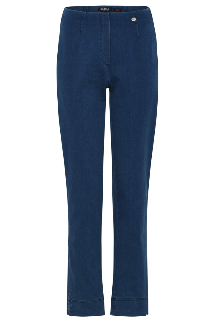 Robell Marie 51639-5448-64 78cm Blue Pull-On Trousers - Shirley Allum Boutique
