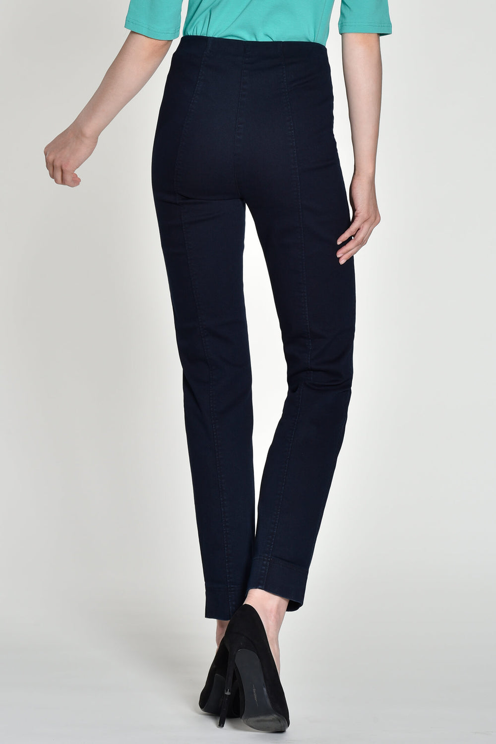Robell Marie 51639-5448-69 78cm Navy Blue Pull-On Trousers - Shirley Allum Boutique