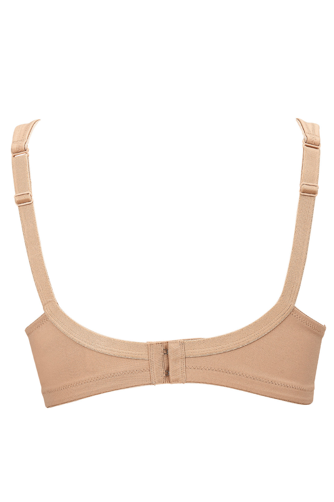 Beige bra on a white background