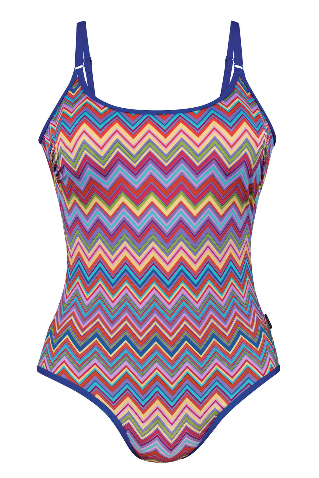 Rosa Faia 7708 009 Marinet Multicoloured Zig Zag Swimsuit - Shirley Allum Boutique