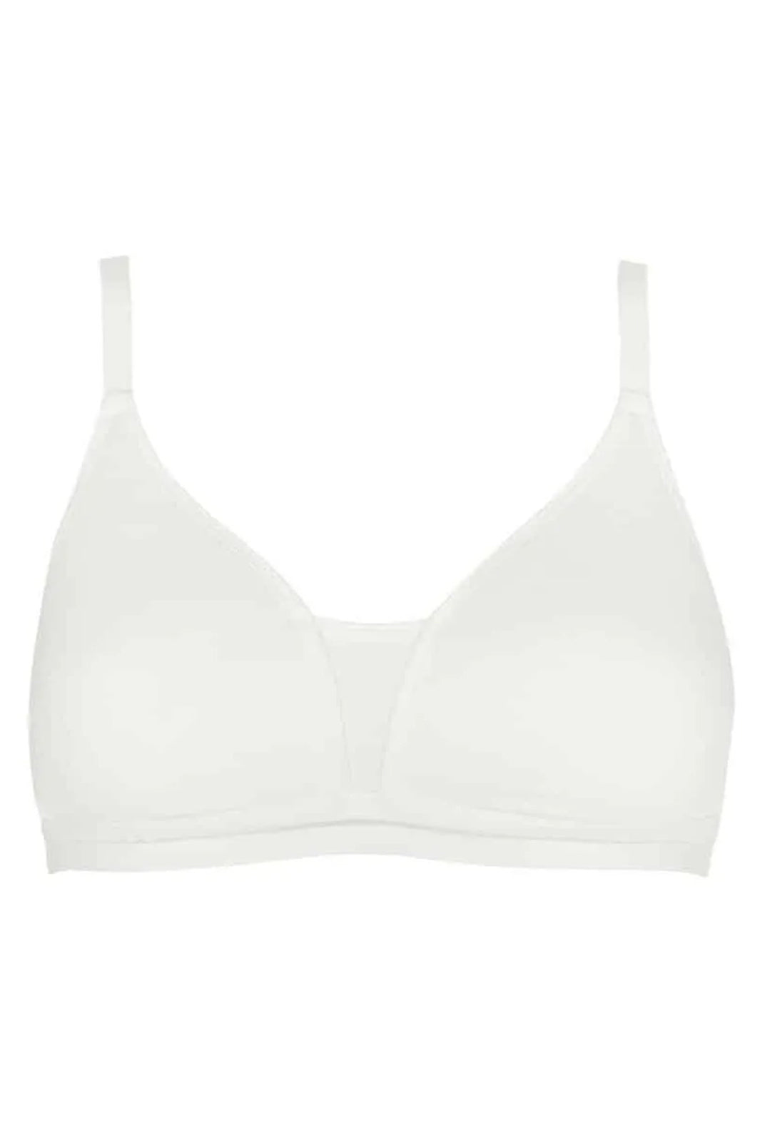 White bra on a white background