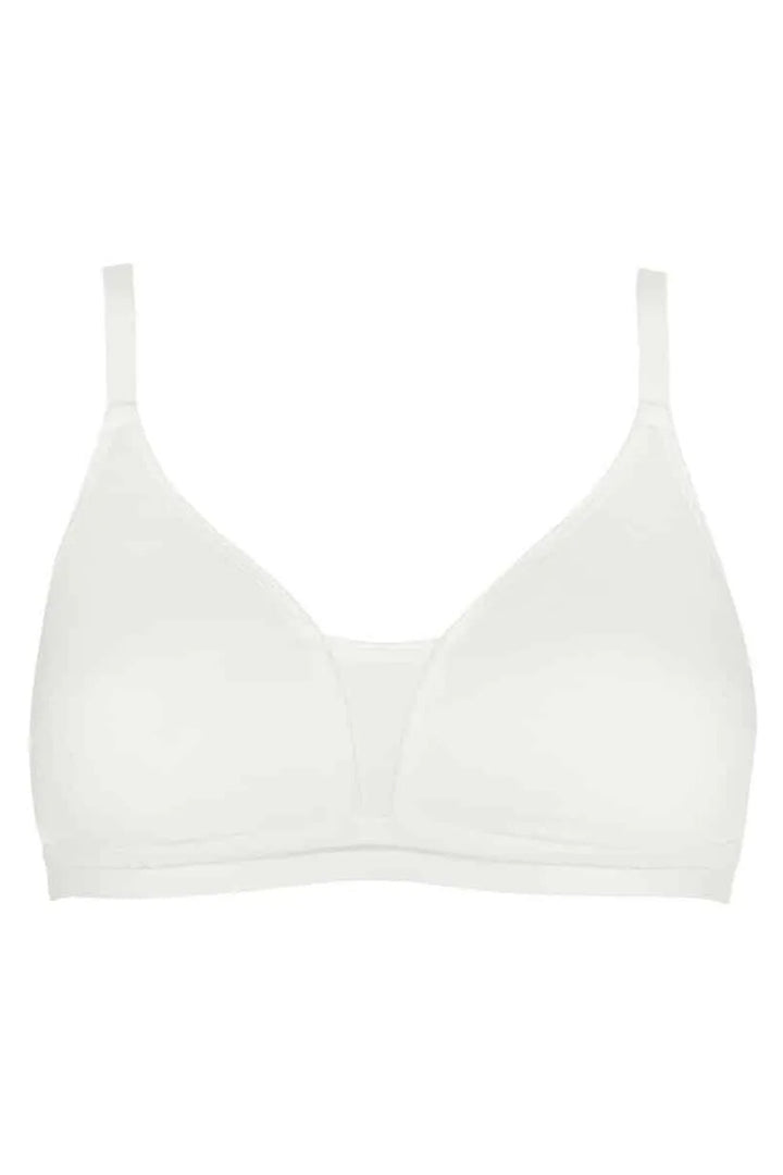 White bra on a white background